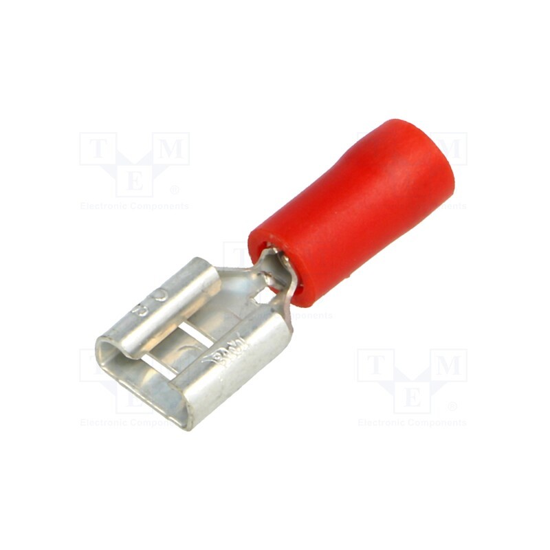10 pcs x BM GROUP - BM 00190 - Terminal: flat, 6.3mm, 0.8mm, female, 0.25÷1.5mm2, crimped, tinned