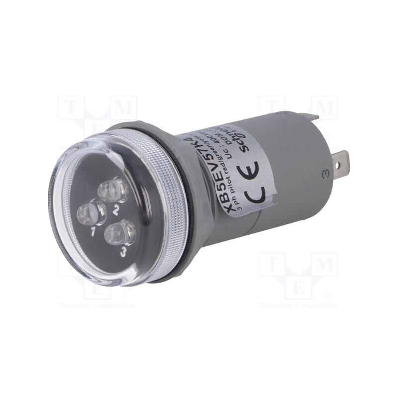 1 pcs x SCHNEIDER ELECTRIC - XB5EV57K4 - Voltage indicator, 30mm, Harmony XB5, -30÷70°C, IP55, 30mm