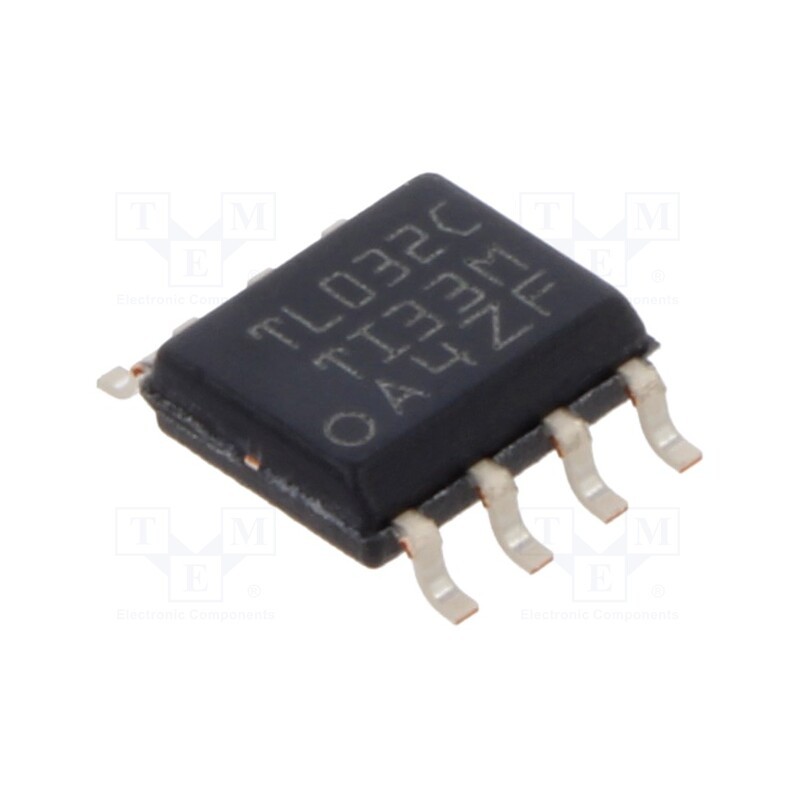 3 pcs x TEXAS INSTRUMENTS - TL032CDR - IC: operational amplifier, 1.1MHz, Ch: 2, SO8, ±5÷15VDC,10÷30VDC