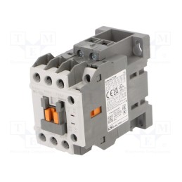 1 pcs x LS ELECTRIC - MC-12B 24VAC 1A1B - Contactor: 3-pole, NO x3, Auxiliary contacts: NO + NC, 24VAC, 12A