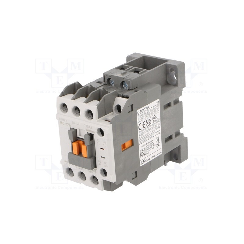 1 pcs x LS ELECTRIC - MC-12B 24VAC 1A1B - Contactor: 3-pole, NO x3, Auxiliary contacts: NO + NC, 24VAC, 12A