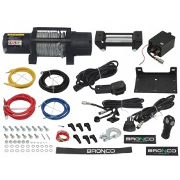 Bronco 2023 05 winch 6000lbs 2722kg wire rope 6 4 mm x 15 2m remote control