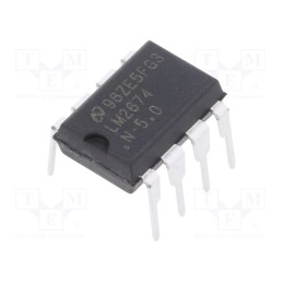 1 pcs x TEXAS INSTRUMENTS - LM2674N-5.0/NOPB - IC: PMIC, DC/DC converter, Uin: 6.5÷40VDC, Uout: 5VDC, 0.5A, DIP8