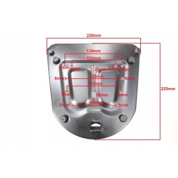 Mounting plate for top case ym 998 ym 997 metal