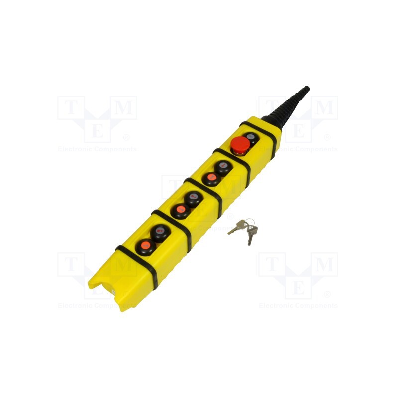 1 pcs x PROMET - W0-KS4-1-2-25S.35.45.55 - Control station, KS, No.of butt: 8, mushroom,round,convex, IP65