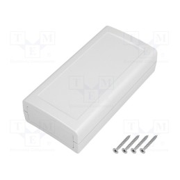 1 pcs x KRADEX - Z97J - Enclosure: with panel, X: 60mm, Y: 120mm, Z: 31mm, ABS, grey, IP54