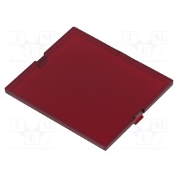 1 pcs x ITALTRONIC - P05030821F - Front panel, without frame,with holder, semi-transparent red