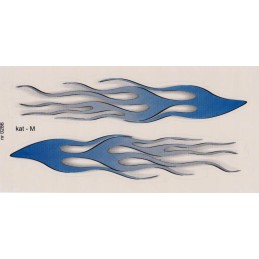 Blue flames sticker, category M 0286, 220x110mm