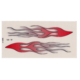 Blue flames sticker, category M 0286, 220x110mm