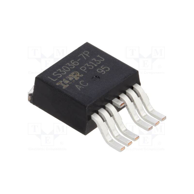 1 pcs x INFINEON TECHNOLOGIES - IRLS3036TRL7PP - Transistor: N-MOSFET, unipolar, 60V, 210A, Idm: 1kA, 380W, D2PAK-7
