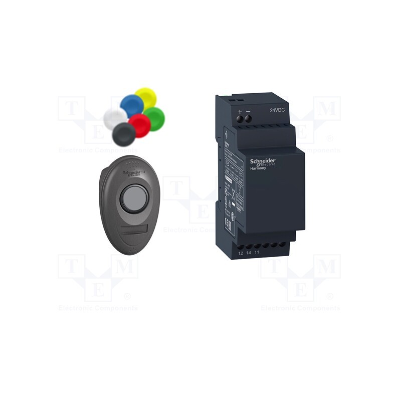 1 pcs x SCHNEIDER ELECTRIC - XB5RMB03 - Switch: push-button, 22mm, Stabl.pos: 1, none, IP66, flat, Pos: 2