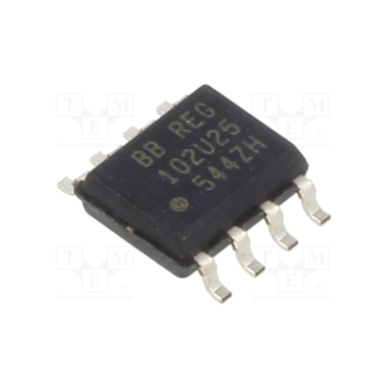1 pcs x TEXAS INSTRUMENTS - REG102UA-2.5 - IC: voltage regulator, LDO,fixed, 2.5V, 250mA, SO8, SMD, , ±2.8%