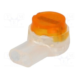 10 pcs x CORNING - 1024006 UY2 BOX - Quick splice, Presslok, IDC, 19AWG÷26AWG, yellow, 0.4÷0.9mm