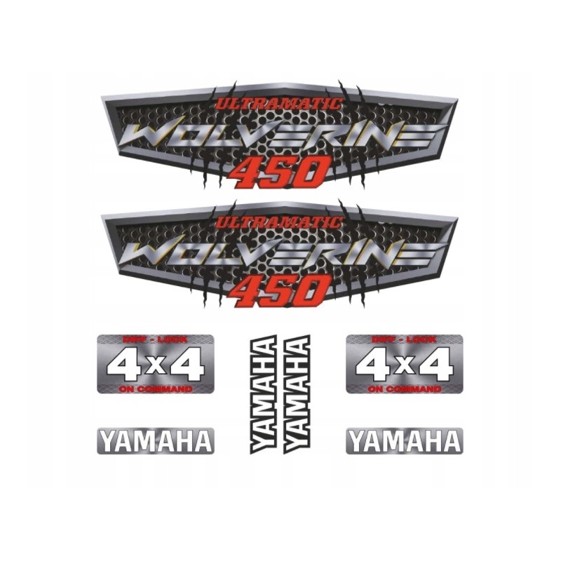 Yamaha wolverine 450 sticker set