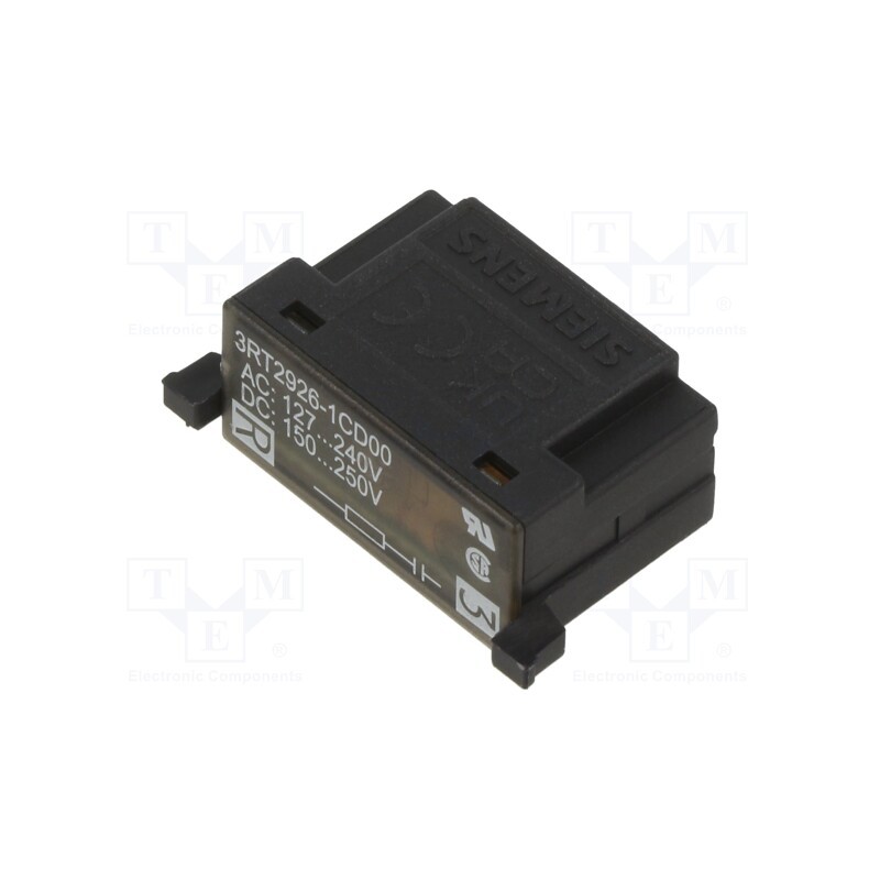 1 pcs x SIEMENS - 3RT2926-1CD00 - Surge arrestor, RC element, Series: 3RT20, Size: S0, 127÷240VAC
