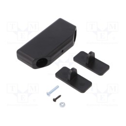 1 pcs x MASZCZYK - KM-91/BK - Enclosure: for alarms, X: 35mm, Y: 72mm, Z: 15mm, ABS, black