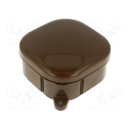 1 pcs x PAWBOL - A.0018BR - Enclosure: junction box, X: 92mm, Y: 92mm, Z: 44mm, IP54, brown