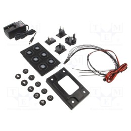 1 pcs x EAO - 09-0A72.3142 - Keypad: plastic, LED, Rcont max: 10000mΩ, 6.5N, -40÷85°C, 09