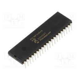 1 pcs x MICROCHIP TECHNOLOGY - PIC18F46Q43-I/P - IC: PIC microcontroller, 64kB, 64MHz, 1.8÷5.5VDC, THT, DIP40, PIC18