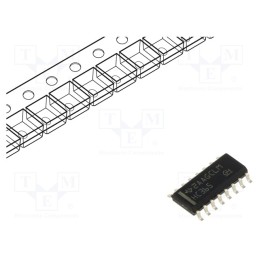 1 pcs x TEXAS INSTRUMENTS - SN74HC365DR - IC: digital, buffer,non-inverting,line driver, Ch: 6, SMD, SO16