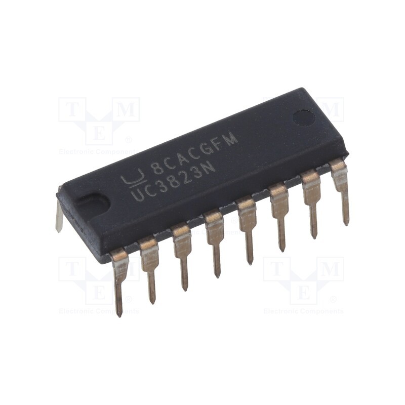 1 pcs x TEXAS INSTRUMENTS - UC3823N - IC: PMIC, PWM controller, DIP16, 0÷70°C, 9.2÷30V, , SMPS, 0÷85%