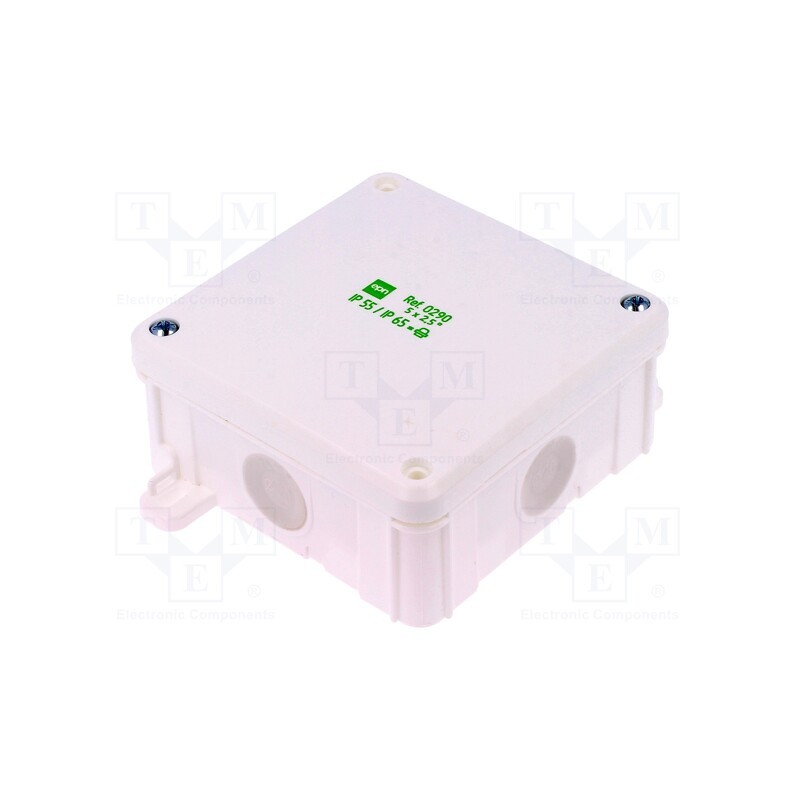 1 pcs x ELEKTRO-PLAST NASIELSK - 0290-00 - Enclosure: junction box, X: 98mm, Y: 98mm, Z: 46mm, wall mount, IP55