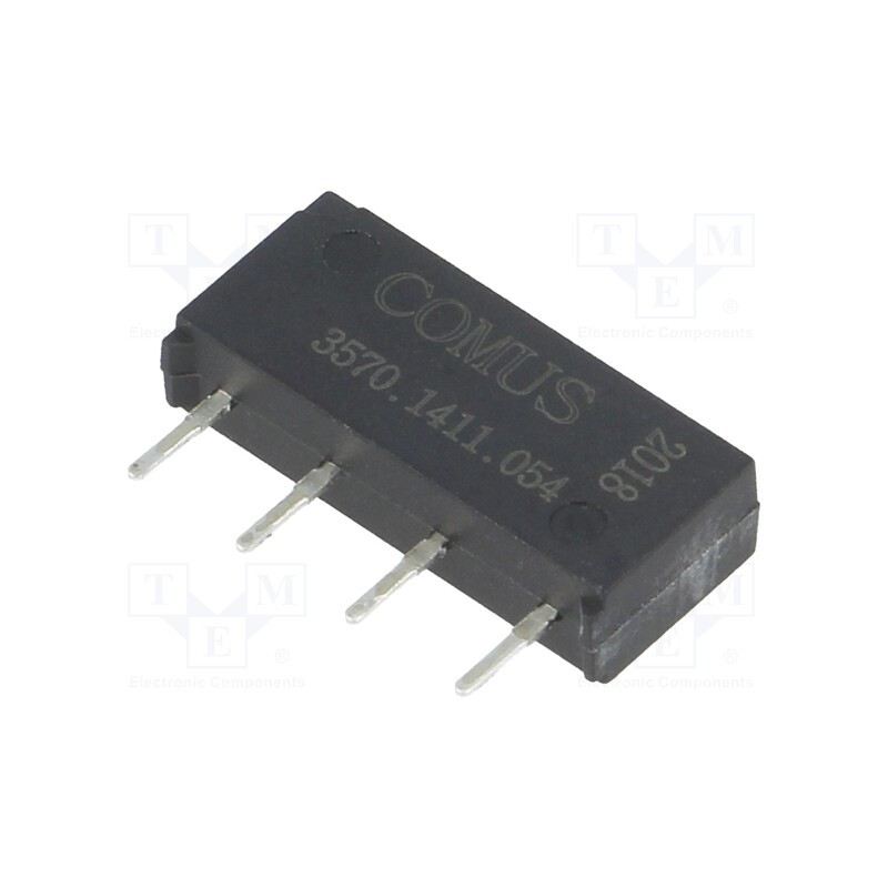 1 pcs x COMUS - 3570.1411.054 - Relay: reed switch, SPST-NO, Ucoil: 5VDC, 500mA, max.200VDC, 10W