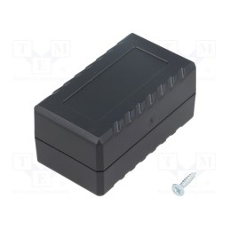 1 pcs x KRADEX - Z130 ABS - Enclosure: multipurpose, X: 31mm, Y: 56mm, Z: 27mm, ABS, black