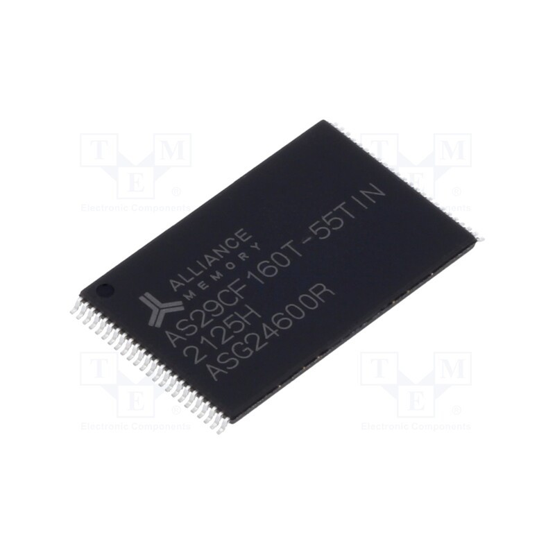 1 pcs x ALLIANCE MEMORY - AS29CF160T-55TIN - IC: FLASH memory, 16MbFLASH, 2Mx8bit, 55ns, TSOP48, parallel