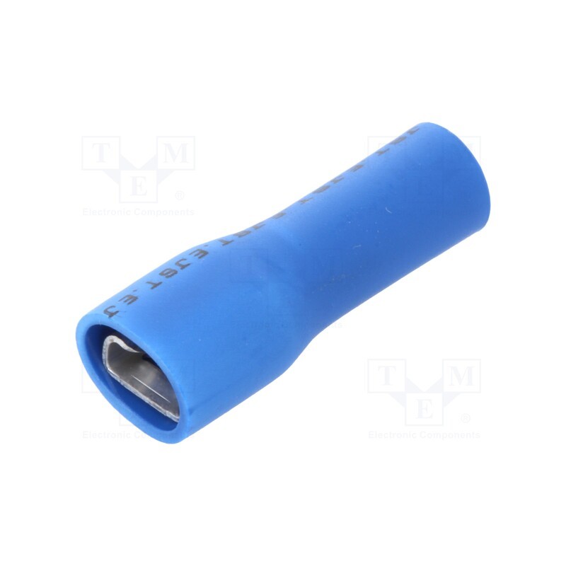 10 pcs x JST - LVDDF2-187A-8 BU (PA)(S) K - Terminal: flat, 4.8mm, 0.8mm, female, 1÷2.5mm2, crimped, for cable