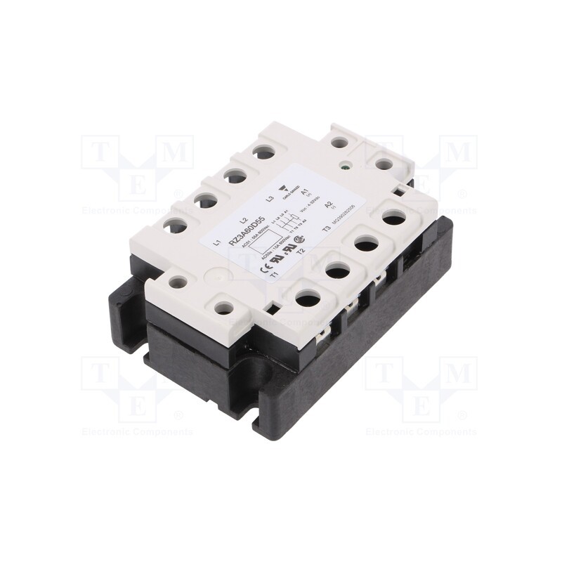 1 pcs x CARLO GAVAZZI - RZ3A60D55 - Relay: solid state, 55A, Uswitch: 42÷660VAC, 3-phase, -30÷80°C