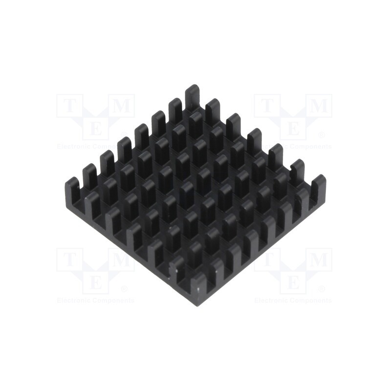 1 pcs x FISCHER ELEKTRONIK - ICKBGA27X27 - Heatsink: extruded, black, L: 27mm, W: 27mm, H: 6mm, aluminium
