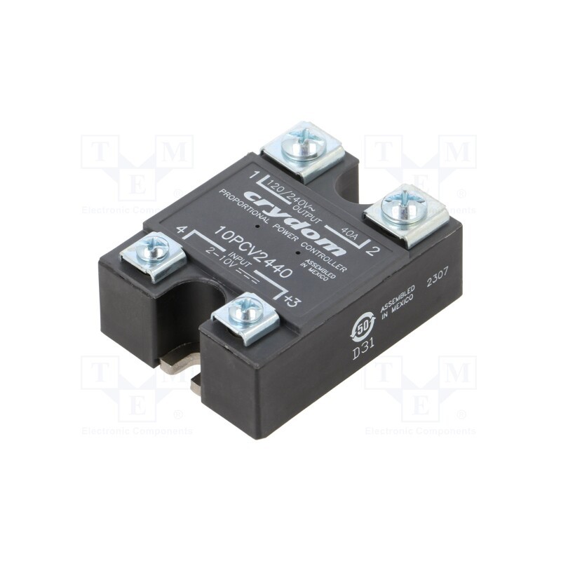 1 pcs x SENSATA / CRYDOM - 10PCV2440 - Relay: solid state, Ucntrl: 2÷10VDC, 40A, 100÷280VAC, on panel