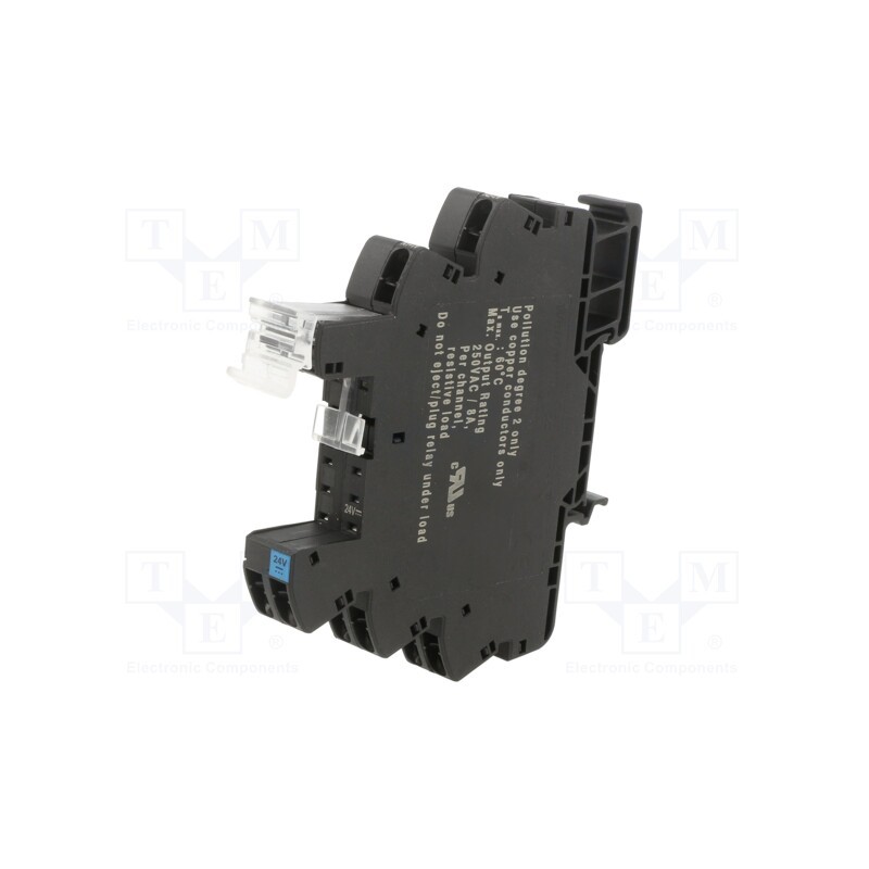 1 pcs x WEIDMu00dcLLER - 1124100000 - Socket, 10A, for DIN rail mounting, spring clamps, -40÷60°C