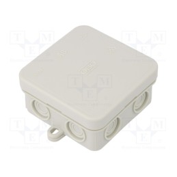 1 pcs x OBO BETTERMANN - A 8 - Enclosure: junction box, X: 75mm, Y: 75mm, Z: 36mm, polyetylene, IP55