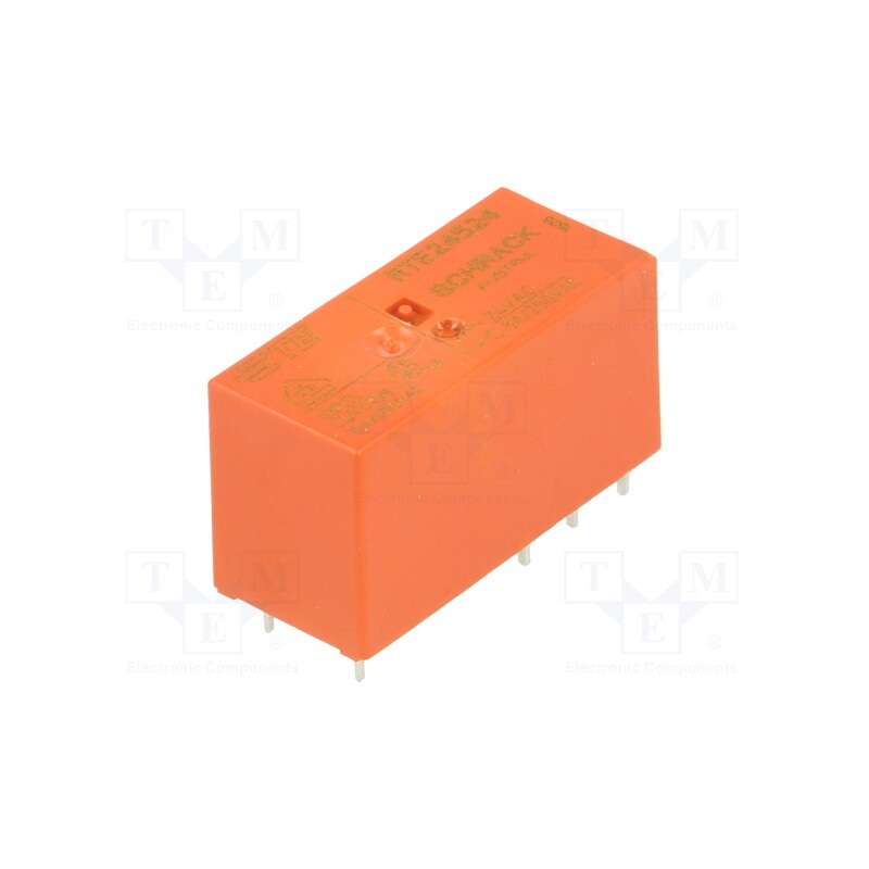 1 pcs x TE Connectivity - 1-1393243-5 - Relay: electromagnetic, DPDT, Ucoil: 24VAC, 8A, 8A/250VAC, 8A/30VDC