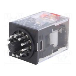 1 pcs x OMRON - MKS3PIN-5 AC24 - Relay: electromagnetic, 3PDT, Ucoil: 24VAC, Icontacts max: 10A