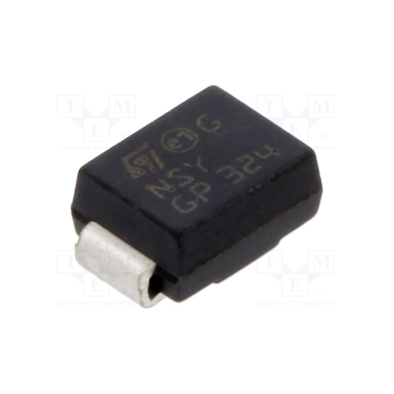 1 pcs x STMicroelectronics - SM6T75CAY - Diode: TVS, 600W, 75V, 5.8A, bidirectional, SMB,