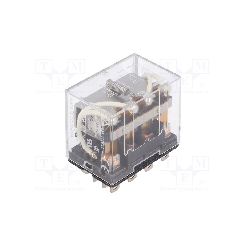 1 pcs x OMRON - LY4 12VDC - Relay: electromagnetic, 4PDT, Ucoil: 12VDC, Icontacts max: 10A