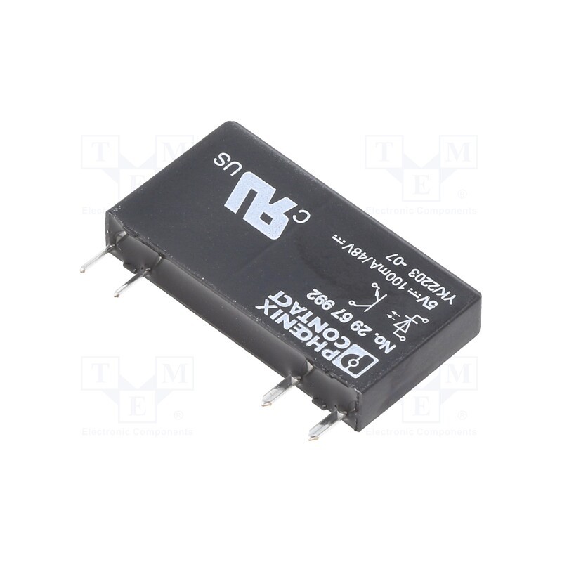 10 pcs x PHOENIX CONTACT - 2967992 - Relay: solid state, Ucntrl: 4÷6VDC, 100mA, 3÷48VDC, socket,THT