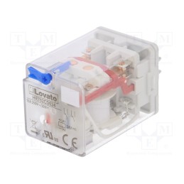 1 pcs x LOVATO ELECTRIC - HR702CD024 - Relay: electromagnetic, DPDT, Ucoil: 24VDC, Icontacts max: 10A