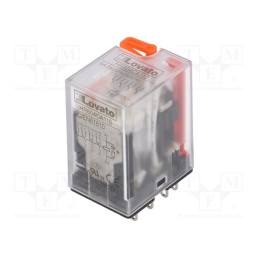 1 pcs x LOVATO ELECTRIC - HR604CA110 - Relay: electromagnetic, 4PDT, Ucoil: 110VAC, Icontacts max: 5A