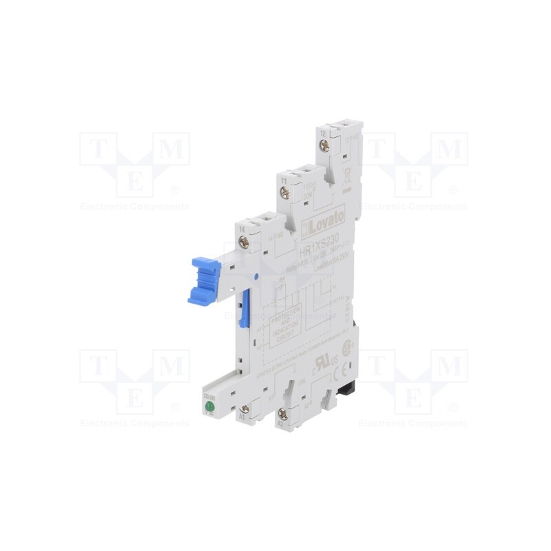 1 pcs x LOVATO ELECTRIC - HR1XS230 - Socket, PIN: 5, 10A, 250VAC, for DIN rail mounting