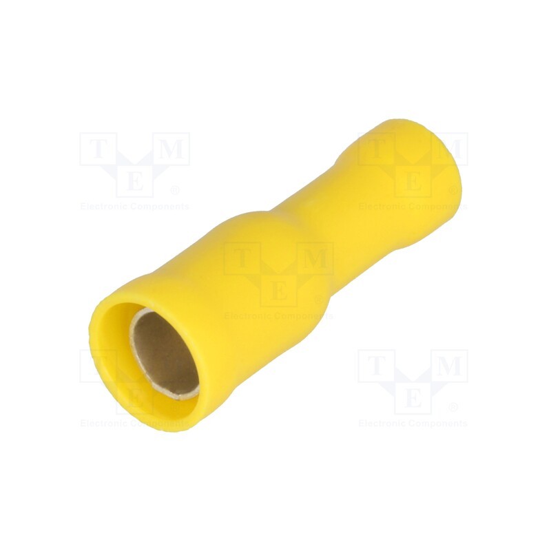 10 pcs x NINIGI - ST-051/Y - Terminal: round, female, Ø: 5mm, 4÷6mm2, crimped, for cable, yellow