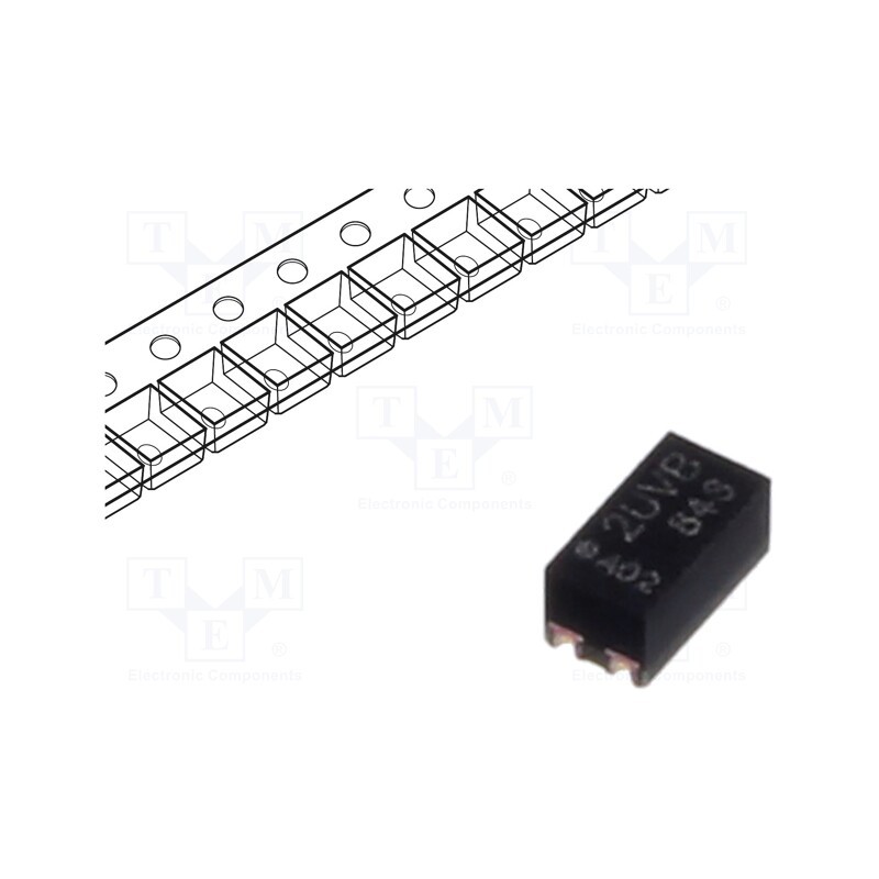 1 pcs x OMRON OCB - G3VM101BR1 - Relay: solid state, SPST-NO, 3500mA, max.100VAC, max.100VDC, THT