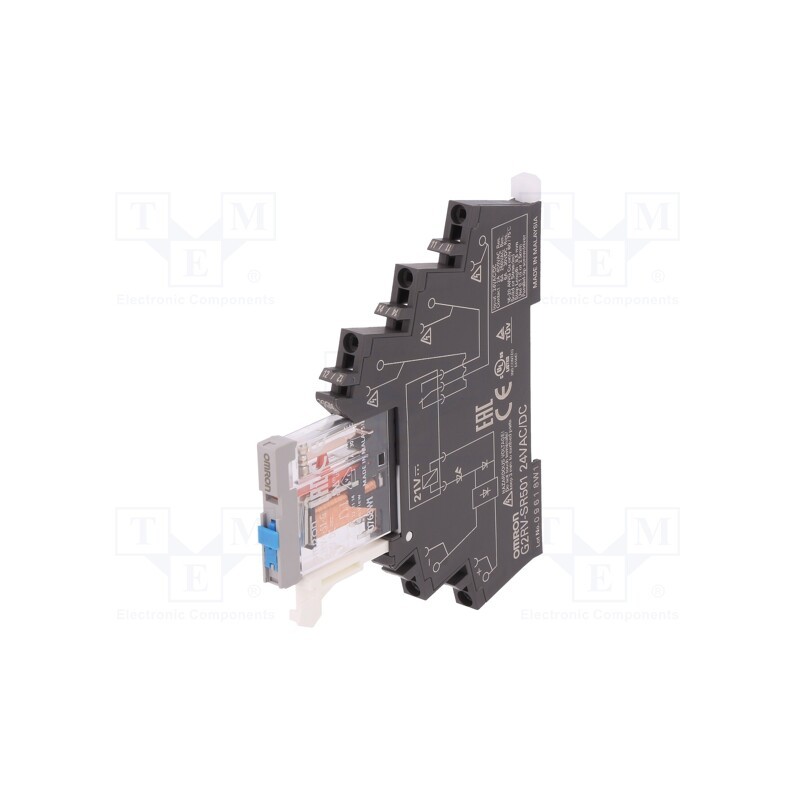 1 pcs x OMRON - G2RV-SR501 AC/DC24 - Relay: interface, SPDT, Ucoil: 24VAC,24VDC, 6A, 6A/250VAC, 6A/30VDC