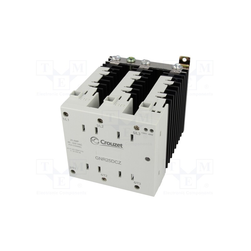 1 pcs x SENSATA / CRYDOM - GNR25DCZ - Relay: solid state, 25A, Uswitch: 48÷600VAC, 3-phase, Series: GNR