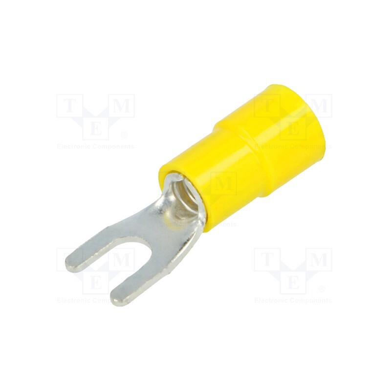 10 pcs x BM GROUP - BM 00320 - Tip: fork, M4, Ø: 4.2mm, 4÷6mm2, crimped, for cable, insulated