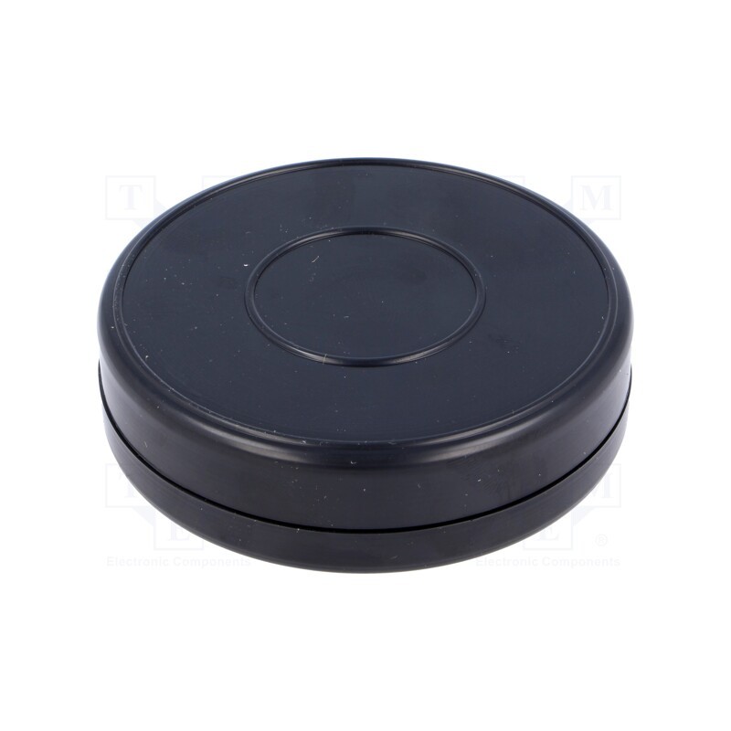 1 pcs x MASZCZYK - KM-81 BK - Enclosure: for alarms, ABS, black, Ø: 70mm, H: 18mm