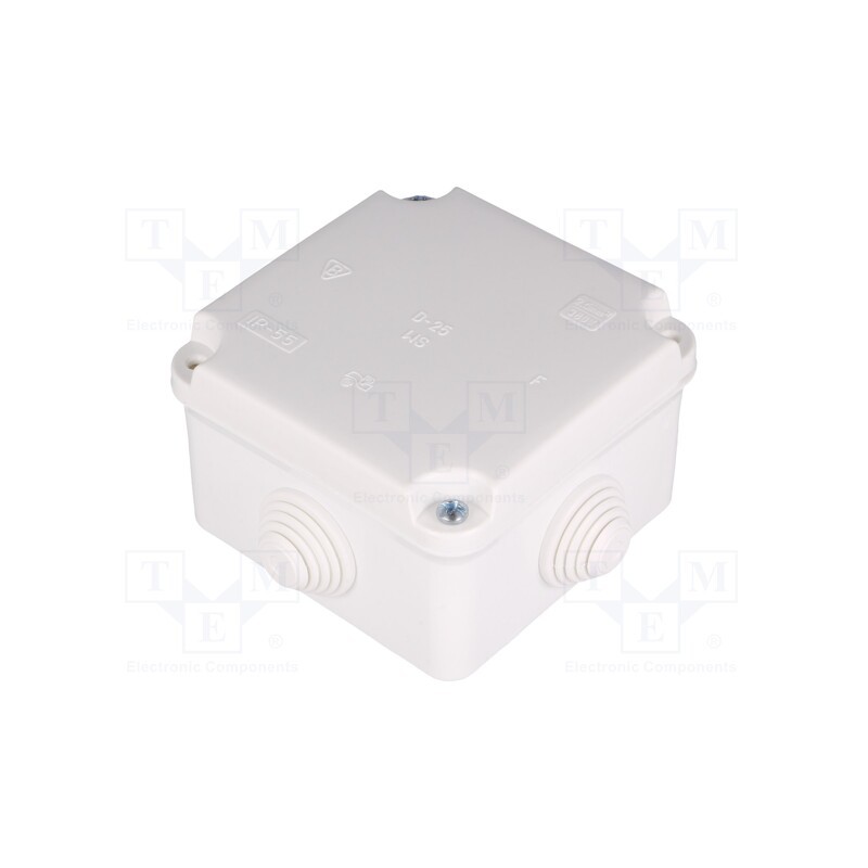 1 pcs x ELEKTRO-PLAST NASIELSK - 0223-00 - Enclosure: junction box, X: 88mm, Y: 88mm, Z: 60mm, wall mount, IP55